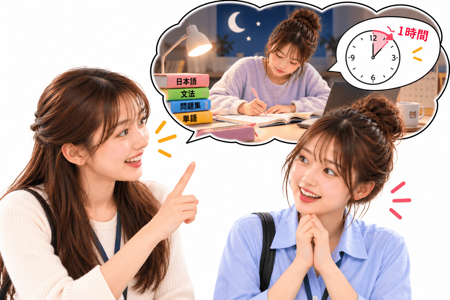 Ảnh minh họa tình huống 2 của mẫu ～ことにする